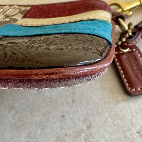 Coach Y2K Holiday Patchwork Wristlet Limited Edition 2007 EUC - Picture 8 of 14